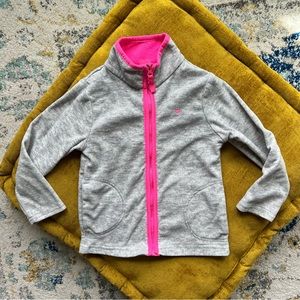 Carter’s Toddler / Little Girl Long Sleeved Fleece Zip Up Sweater Light Jacket